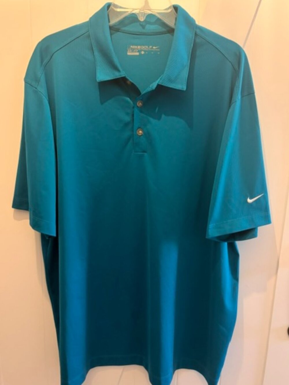 Nike Men's Golf Dri-Fit Polo, Teal, XL